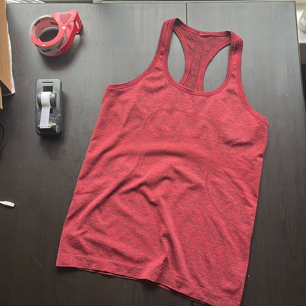 LULULEMON Red Swiftly Racerback Performance Tank W10